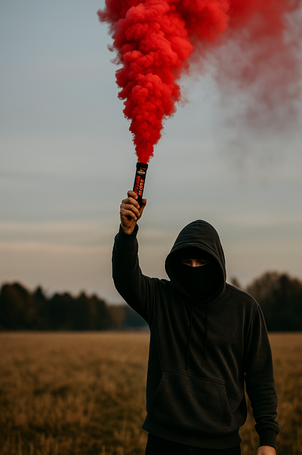 Red Smoke Flare