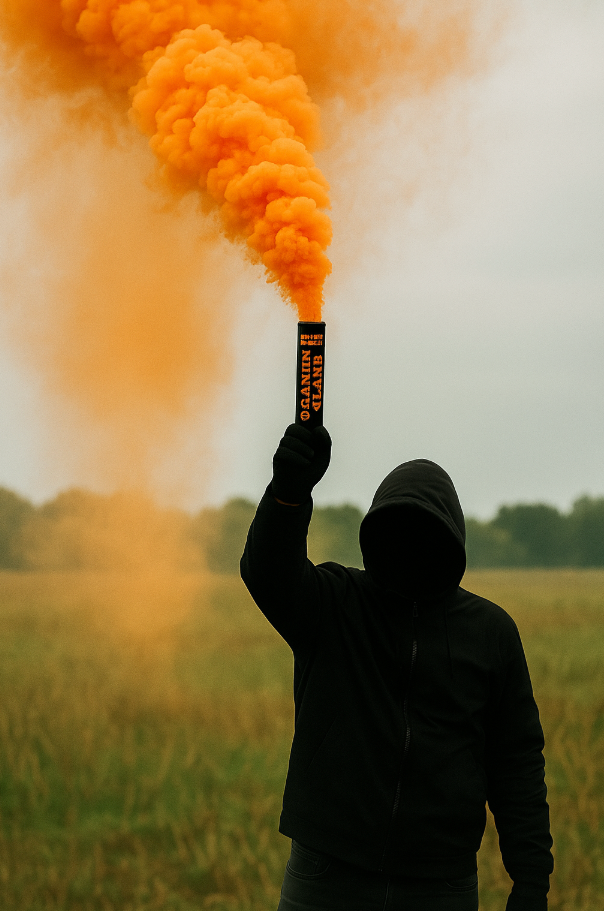 Orange Smoke Flare