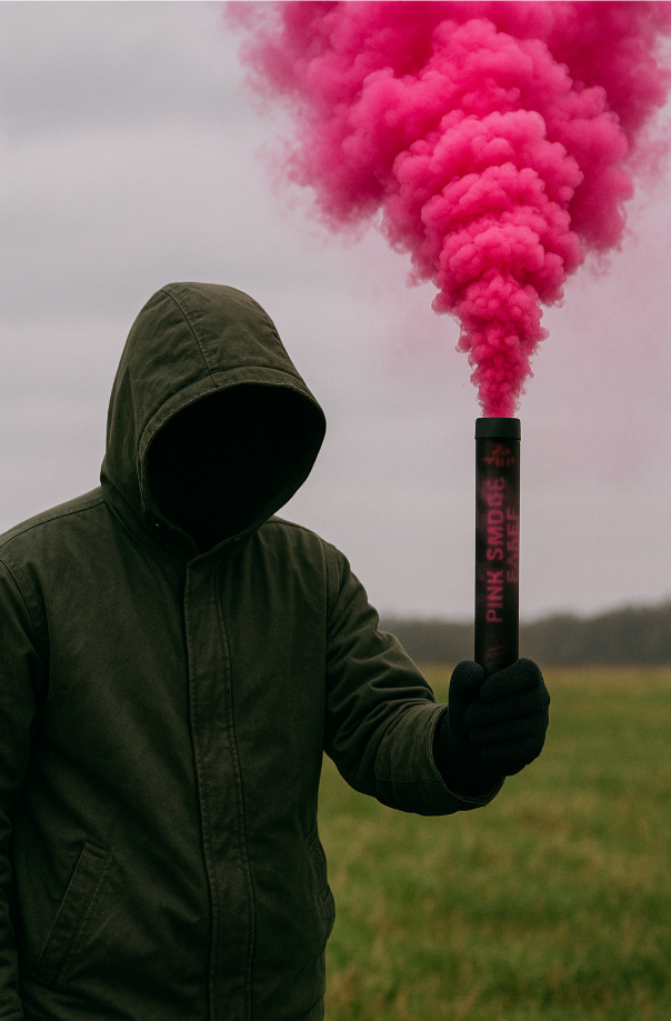 Pink Smoke Flare